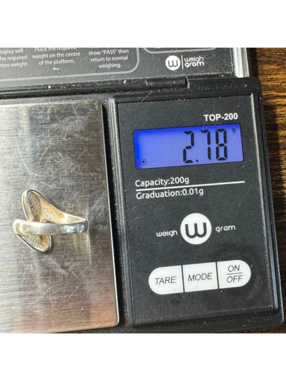 Modernist Textured Twist Design Ring Sterling Silver 925 Size 4.75